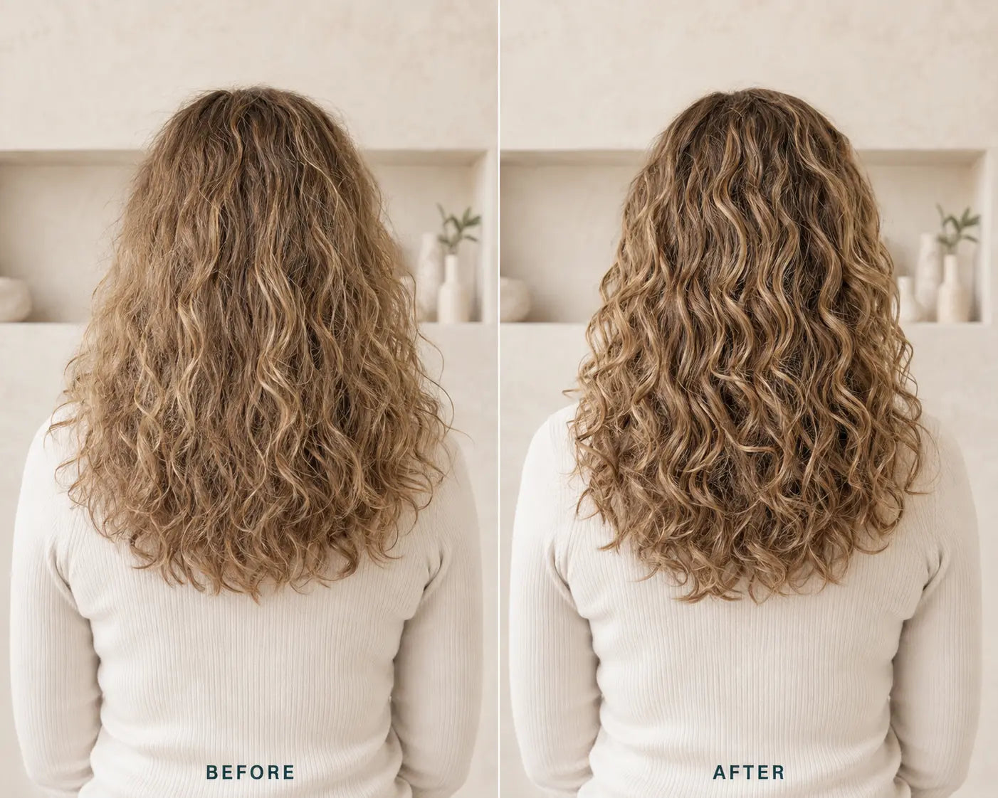 Naturally curly hair